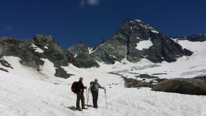 Peps und Michael nähern sich dem Gipfel