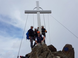 Josef, Anne, Manfred und Robert am Gipfel